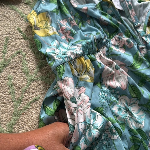 Torrid Tea Length Stretch Challis pocket Trapeze Dress 1 NWT - Picture 8 of 8